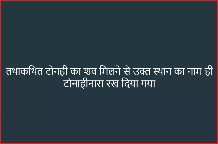 गांव का नाम है टोनहीनारा, विष्णुदेव सरकार से नाम बदलने की मांग गांव का नाम है टोनहीनारा, विष्णुदेव सरकार से नाम बदलने की मांग