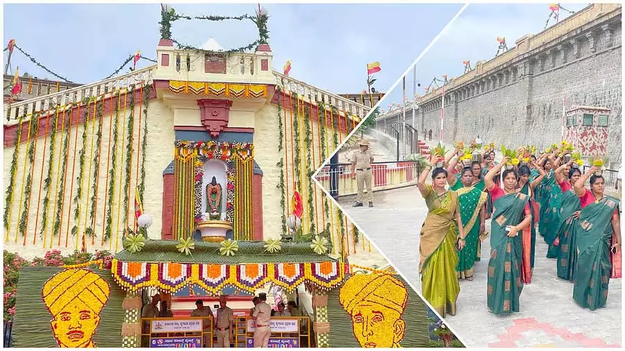 KRS ऐतिहासिक भूखंड समर्पण समारोह के लिए तैयार KRS ऐतिहासिक भूखंड समर्पण समारोह के लिए तैयार