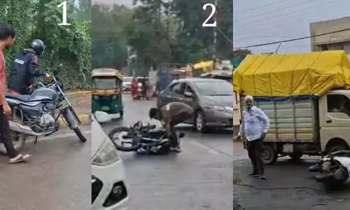 गड्ढों की समस्या: चोइथराम अस्पताल के बाहर सड़क पर आवागमन जोखिम भरा