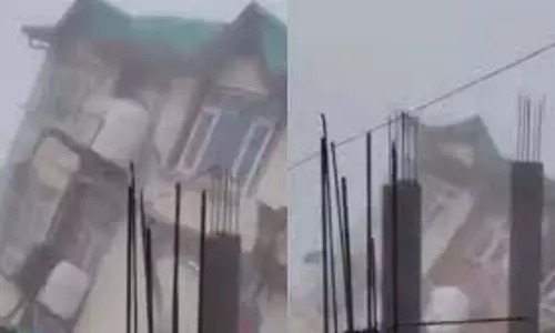 Shimla: भट्टाकुफर में ताश के पत्तों की तरह ढही इमारत