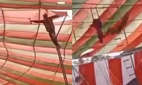 VIDEO: शख्स ने किया सर्कस में ऐसा करतब, फिर...