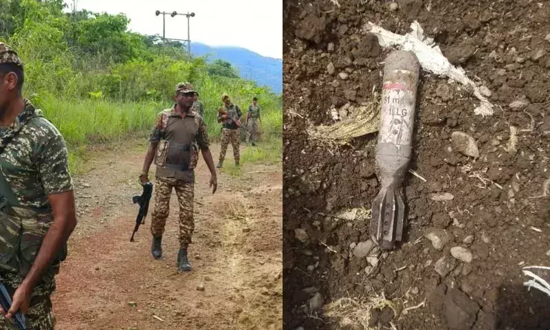 Manipur: बिष्णुपुर में 51 एमएम मोर्टार बम बरामद, निष्क्रिय किया गया Manipur: बिष्णुपुर में 51 एमएम मोर्टार बम बरामद, निष्क्रिय किया गया