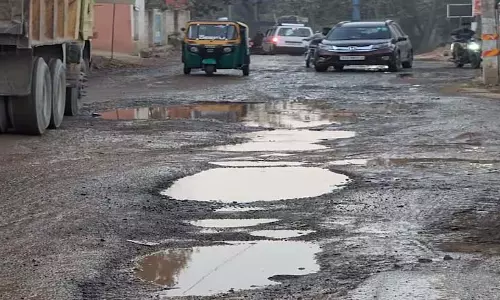 Bengaluru के स्थानीय लोग हॉलिडे विलेज रोड की मरम्मत के लिए प्रार्थना कर रहे हैं Bengaluru के स्थानीय लोग हॉलिडे विलेज रोड की मरम्मत के लिए प्रार्थना कर रहे हैं