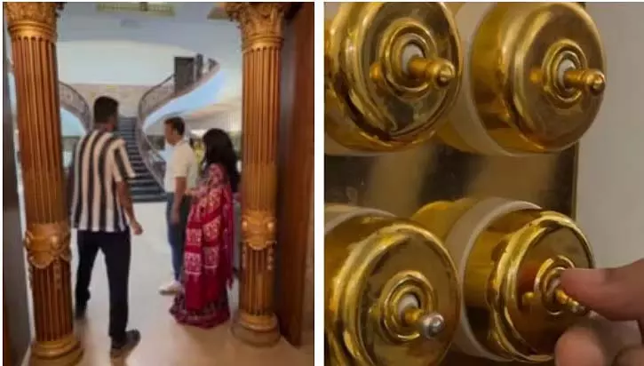 फर्नीचर से लेकर स्विच तक, सब कुछ सोने से चमकता है इंदौर के ठेकेदार के आलीशान घर की सैर फर्नीचर से लेकर स्विच तक, सब कुछ सोने से चमकता है इंदौर के ठेकेदार के आलीशान घर की सैर
