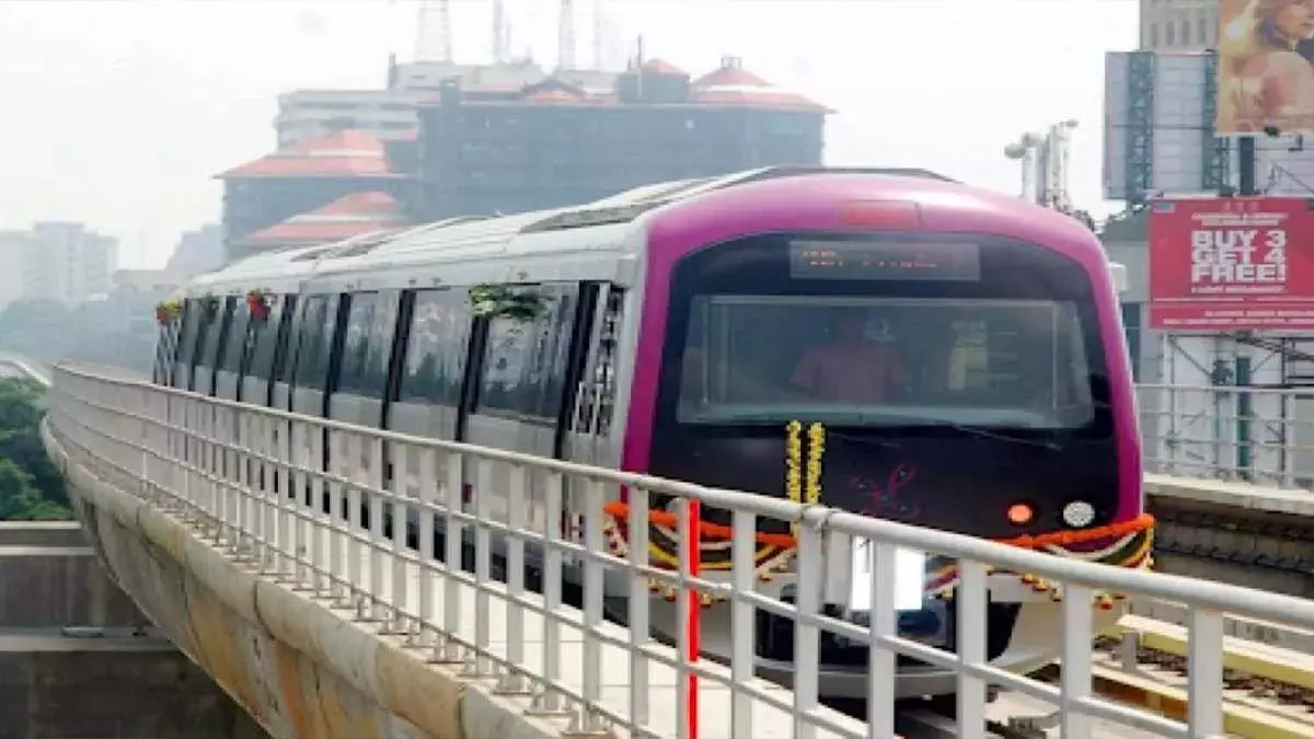 Bengaluru पिंक लाइन मेट्रो खुलने के करीब, पावर रेल परीक्षण शुरू Bengaluru पिंक लाइन मेट्रो खुलने के करीब, पावर रेल परीक्षण शुरू