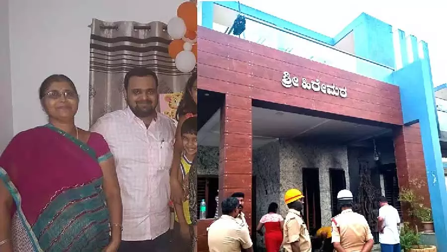 Karnataka : बिजली के शॉर्ट सर्किट से घर में लगी आग, सोते हुए मां-बेटे की मौत Karnataka : बिजली के शॉर्ट सर्किट से घर में लगी आग, सोते हुए मां-बेटे की मौत