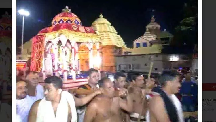 हेरा पंचमी पर मां लक्ष्मी का रुष्ट रूप, नंदीघोष रथ को तोड़ेंगी हेरा पंचमी पर मां लक्ष्मी का रुष्ट रूप, नंदीघोष रथ को तोड़ेंगी