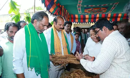 Andhra के बापटला में तीन तंबाकू खरीद केंद्र खोले गए