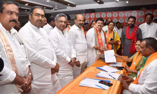 तेलंगाना में BJP का नेतृत्व करने के लिए सर्वसम्मति से चुने गए रामचंदर राव तेलंगाना में BJP का नेतृत्व करने के लिए सर्वसम्मति से चुने गए रामचंदर राव