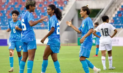 क्रिस्पिन चेत्री ने पहले हाफ में बेहतर प्रदर्शन करने का लक्ष्य रखा, AFC Women Asian Cup की दौड़ में तेजी आई क्रिस्पिन चेत्री ने पहले हाफ में बेहतर प्रदर्शन करने का लक्ष्य रखा, AFC Women Asian Cup की दौड़ में तेजी आई