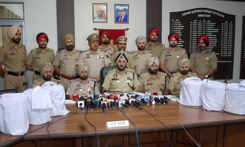 Amritsar : अंतरराष्ट्रीय ड्रग सिंडिकेट का भंडाफोड़, 60 किलो हेरोइन जब्त