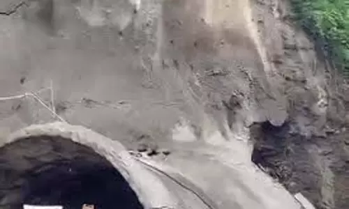 Himachal: बिजनी फोरलेन टनल का हेड ढहा