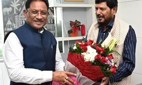CM विष्णुदेव साय से केंद्रीय राज्यमंत्री रामदास अठावले ने की मुलाकात