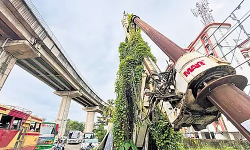 व्यत्तिला में एक दशक पुरानी छोड़ी गई टॉवर क्रेन खतरे में