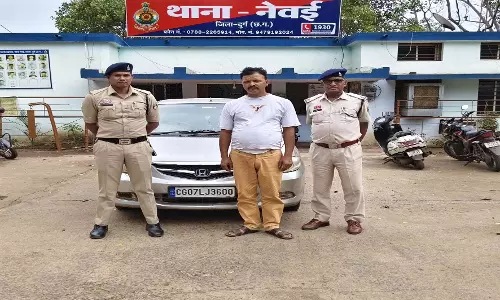 CG: गांजा तस्करी के फरार आरोपी को पुलिस ने किया गिरफ्तार