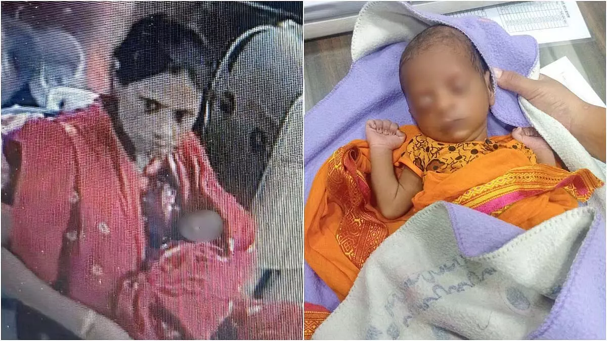 महिला ने 15 दिन के बच्चे को सीवुड्स स्टेशन पर CSMT -पनवेल लोकल में यात्रियों के साथ छोड़ा महिला ने 15 दिन के बच्चे को सीवुड्स स्टेशन पर CSMT -पनवेल लोकल में यात्रियों के साथ छोड़ा