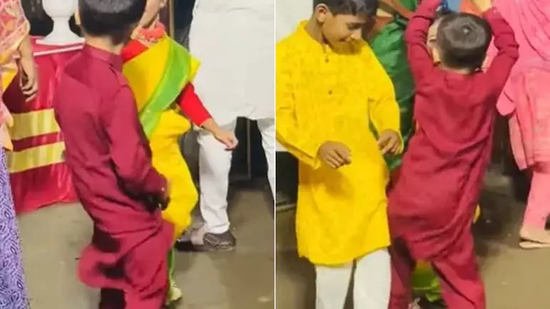 आइटम सॉन्ग पर मरून कुर्ते वाले बच्चे ने किया जोरदार डांस, देखें Video आइटम सॉन्ग पर मरून कुर्ते वाले बच्चे ने किया जोरदार डांस, देखें Video