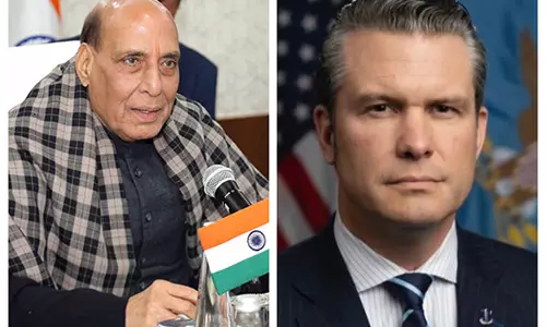 Rajnath Singh, हेगसेथ ने उद्योग सहयोग बढ़ाने पर ध्यान केंद्रित करते हुए रक्षा संबंधों को बढ़ाने के तरीकों पर चर्चा की
