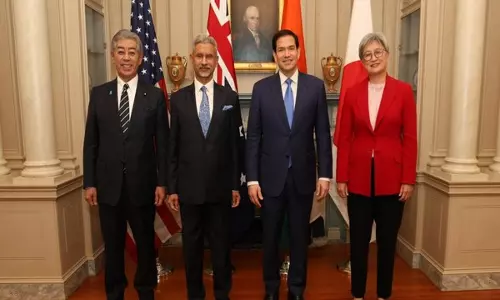 पूर्वी चीन सागर और दक्षिण China सागर की स्थिति को लेकर चिंतित: क्वाड विदेश मंत्री पूर्वी चीन सागर और दक्षिण China सागर की स्थिति को लेकर चिंतित: क्वाड विदेश मंत्री