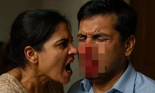 Bhopal में झगड़े के बाद शकी पत्नी ने पति की नाक काट ली Bhopal में झगड़े के बाद शकी पत्नी ने पति की नाक काट ली
