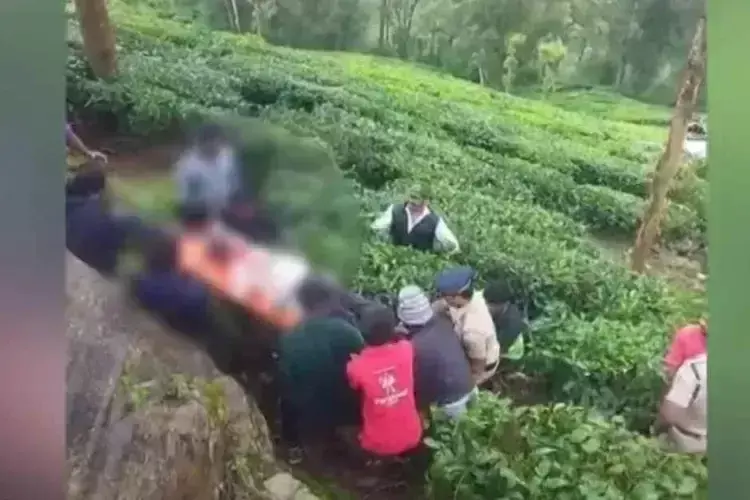 मुन्नार हादसा एक बच्चे समेत 8 लोगों को ले जा रही जीप 50 फीट नीचे गिरी