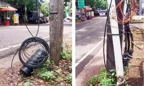 Kerala : यात्रियों के लिए केबल उलझन Kerala : यात्रियों के लिए केबल उलझन