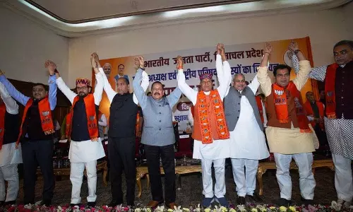 बिंदल ने तीसरी बार Himachal BJP अध्यक्ष का पदभार संभाला