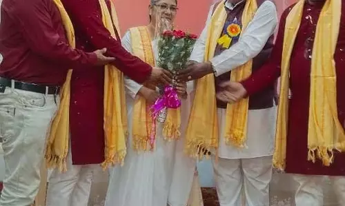 ब्रह्माकुमारी संस्थान में सम्मानित किए गए लोक कलाकार