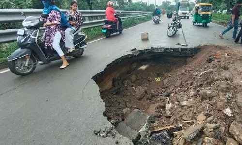 लगातार चौथे दिन भारी बारिश से Chandigarh की सड़कें क्षतिग्रस्त