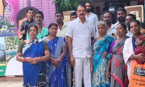 हम गरीबों के घर बनाने में सहयोग करेंगे, हिम्मत मत हारिए:MLA Sudheer Reddy