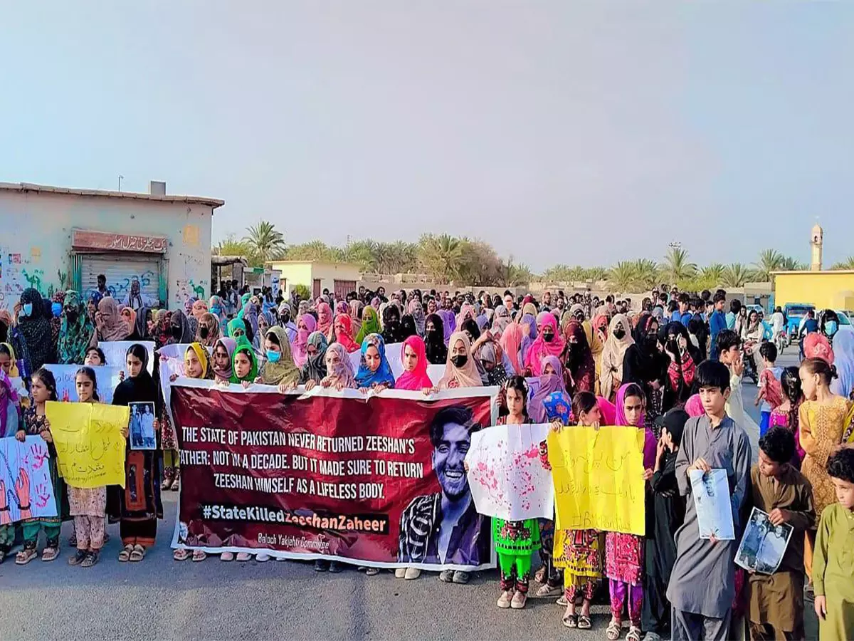 बलूच युवक की न्यायेतर हत्या के खिलाफ BYC ने विरोध रैली निकाली बलूच युवक की न्यायेतर हत्या के खिलाफ BYC ने विरोध रैली निकाली