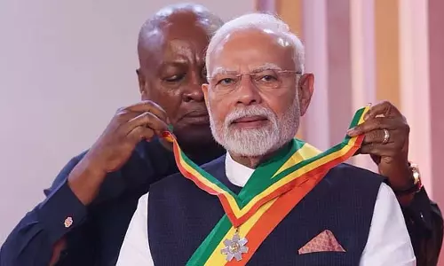 PM Modi को घाना का सर्वोच्च पुरस्कार मिला PM Modi को घाना का सर्वोच्च पुरस्कार मिला