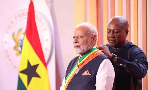 पीएम मोदी की घाना यात्रा: भारत–अफ्रीका संबंधों का शुरू हुआ नया अध्याय, जानें क्यों है ऐतिहासिक पीएम मोदी की घाना यात्रा: भारत–अफ्रीका संबंधों का शुरू हुआ नया अध्याय, जानें क्यों है ऐतिहासिक