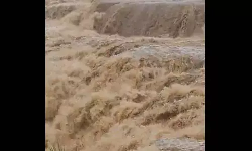चित्रकोट जलप्रपात उफान पर, देखें मनमोहक नजारा