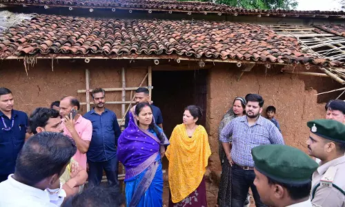 मंत्री लक्ष्मी राजवाड़े ने हाथी प्रभावित गांवों का किया दौरा