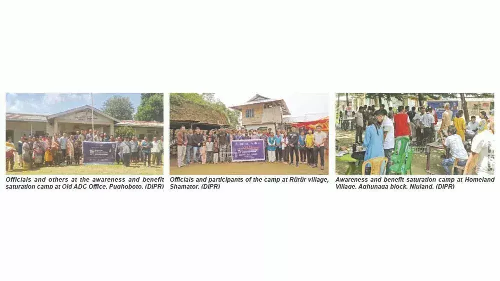 जनजातीय गौरव वर्ष पूरे Nagaland में लाभ शिविर आयोजित किए गए