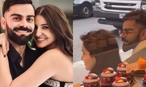 Virushka : लंदन मोमेंट वायरल, बेकरी के बाहर बैठे दिखे कपल