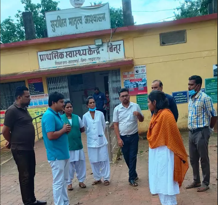 कलेक्टर ने किया प्राथमिक स्वास्थ्य केन्द्र बेनूर का औचक निरीक्षण कलेक्टर ने किया प्राथमिक स्वास्थ्य केन्द्र बेनूर का औचक निरीक्षण