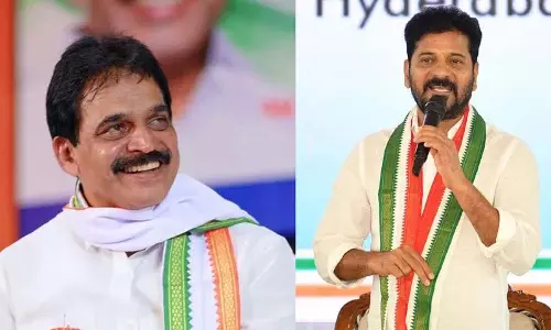 KC Venugopal, रेवंत रेड्डी ने तेलंगाना पार्टी के मुद्दों पर बंद कमरे में बातचीत की KC Venugopal, रेवंत रेड्डी ने तेलंगाना पार्टी के मुद्दों पर बंद कमरे में बातचीत की