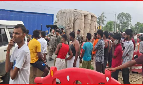 फोर लेन कंस्ट्रक्शन साइट पर अपराधियों ने की फायरिंग, एक मजदूर जख्मी फोर लेन कंस्ट्रक्शन साइट पर अपराधियों ने की फायरिंग, एक मजदूर जख्मी