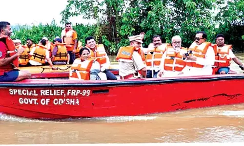 Odisha : बालेश्वर जिले में बाढ़ का कहर जारी है