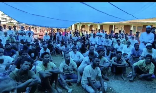 Dhubri के आलमगंज निवासियों ने पट्टा भूमि से बेदखली का विरोध करने की शपथ ली