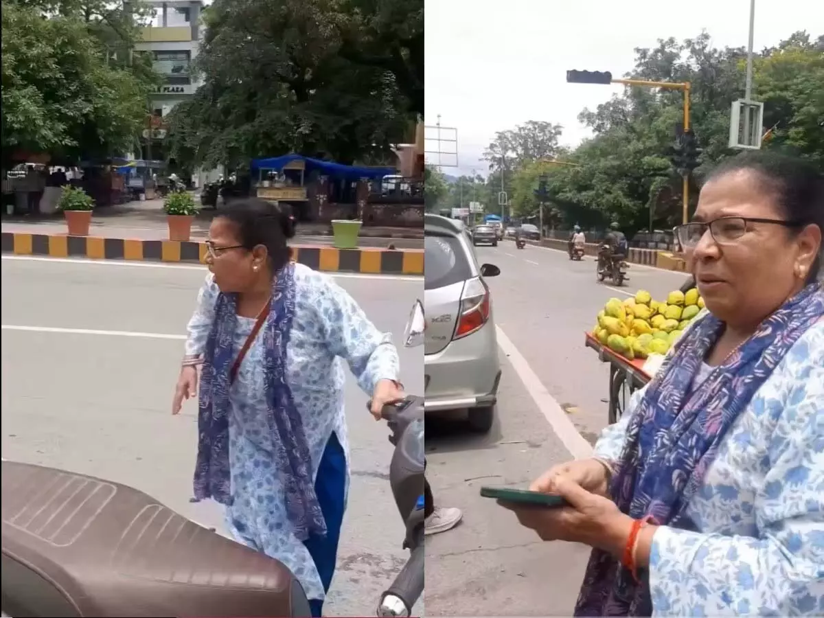 IPS की मां बताकर कार चालक को धमकाया, महिला का वीडियो वायरल IPS की मां बताकर कार चालक को धमकाया, महिला का वीडियो वायरल