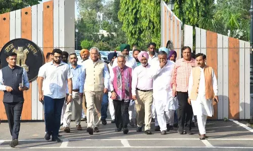 BJP ने लैंड पूलिंग नीति को वापस लेने की मांग की BJP ने लैंड पूलिंग नीति को वापस लेने की मांग की