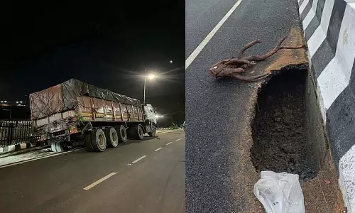 ओडिशा में उद्घाटन के कुछ सप्ताह बाद ही दुर्गापाली ROB पर गड्ढे हो गए ओडिशा में उद्घाटन के कुछ सप्ताह बाद ही दुर्गापाली ROB पर गड्ढे हो गए