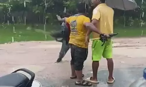 युवक की पत्नी को करता था परेशान, जमकर हुई पिटाई