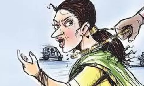 Modinagar: ई-रिक्शा में बैठी महिला से दिनदहाड़े चेन स्नैचिंग Modinagar: ई-रिक्शा में बैठी महिला से दिनदहाड़े चेन स्नैचिंग