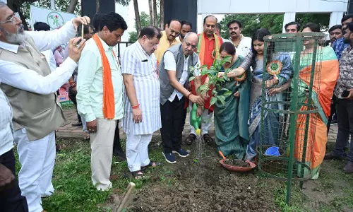 एक पेड़ मां के नाम अभियान के तहत चंगोराभाठा में 70 पौधे रोपे गए