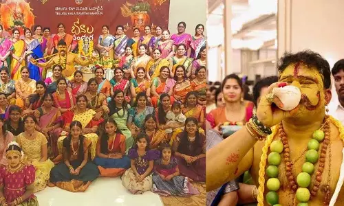 बहरीन में भक्तिपूर्ण उत्साह के साथ तेलुगु समुदाय ने मनाया बोनालु बहरीन में भक्तिपूर्ण उत्साह के साथ तेलुगु समुदाय ने मनाया बोनालु