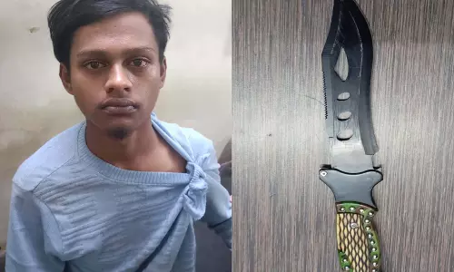 धारदार चाकू लेकर लोगों को धमका रहा युवक गिरफ्तार, पुलिस ने भेजा जेल